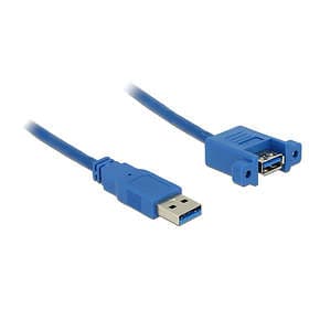 DeLock USB A - USB A (panel) M-F 3.0 1m
