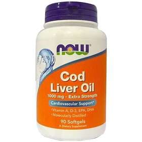 Now Foods Cod Liver Oil Extra Strength 1000mg 90 Capsules