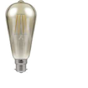 Crompton LED Antique-Bronze ST64 Filament 638lm 2200K B22 7.5W (Dimmable)