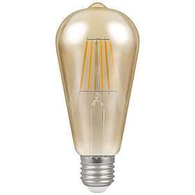 Crompton LED Antique-Bronze ST64 Filament 638lm 2200K E27 7.5W (Dimmable)