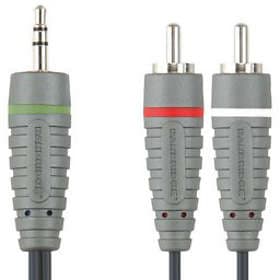 Bandridge Blue 3.5mm - 2RCA 10m