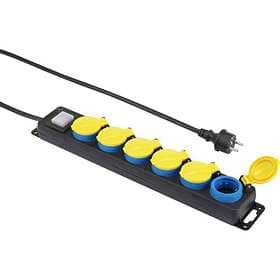 Renkforce IP44 6-Way Switch 5m
