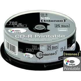 Intenso CD-R 700MB 52x 25-pack Cakebox Inkjet