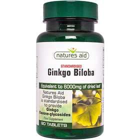 Natures Aid Ginkgo Biloba 6000mg 90 Tablets