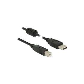 DeLock Ferrit USB A - USB B 2.0 0.5m