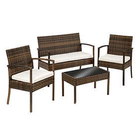 TecTake Grupp Sparta 75x40cm (incl. Sofa/Bench, 2  Armchairs)