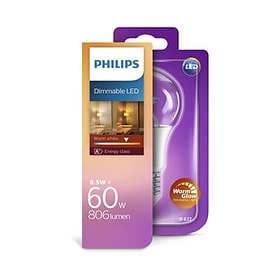 Philips LED WarmGlow 806lm 2700K E27 8.5W (Dimmable)
