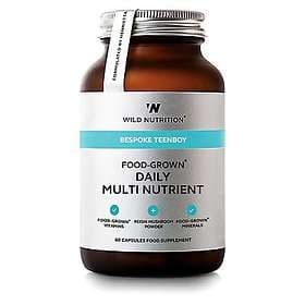 Wild Nutrition Food-Grown Daily Multi Nutrient Teenboy 60 Capsules