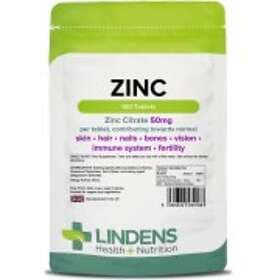Lindens Zinc Citrate 50mg 100 Tablets