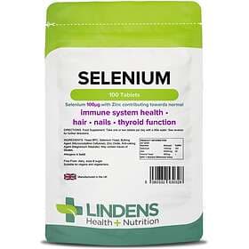 Lindens Selenium 100mcg With Zinc 100 Tablets
