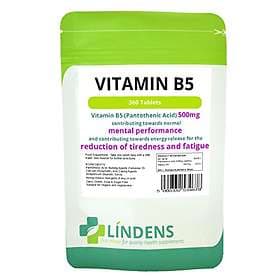 Lindens Vitamin B5 (Pantothenic Acid) 500mg 360 Tablets