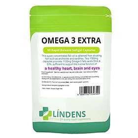 Lindens Apothecary Omega 3 Fish Oil Extra 1000mg 90 Capsules