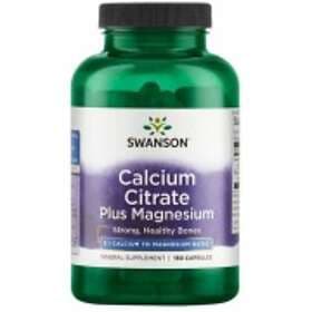 Swanson Calcium Citrate plus Magnesium 150 Capsules