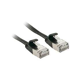 Lindy Flat U/FTP Cat6a RJ45 - RJ45 0.3m