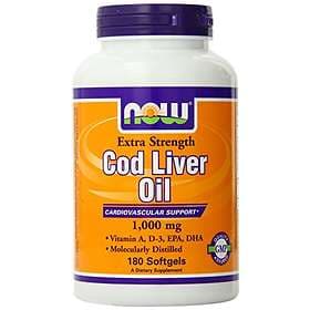 Now Foods Cod Liver Oil 1000mg 180 Capsules