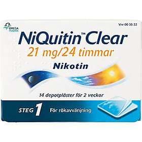 NiQuitin Clear Transdermal Patch 21mg/24h 14pcs