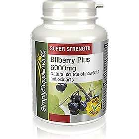 Simply Supplements Bilberry Plus 6000mg 180 Tabletter
