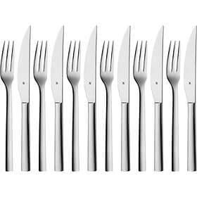 WMF Nuova Steak Knife & Steak Fork Cutlery Set 12 pcs