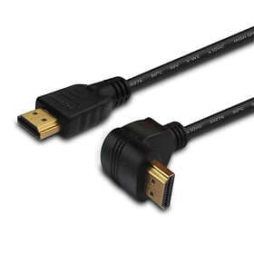 Savio HDMI - HDMI High Speed with Ethernet (angled) 1.5m