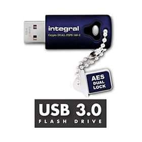 Integral USB 3.0 Crypto Dual FIPS 140-2 32GB