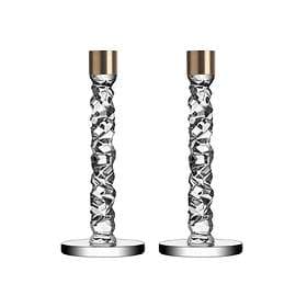 Orrefors Carat Candlestick 24,2cm 2-pack