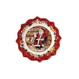 Villeroy & Boch Toy's Fantasy Pastry Santa at Fireplace Plate Ø42cm