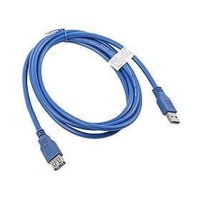 Lanberg USB A - USB A M-F 3.0 1.8m