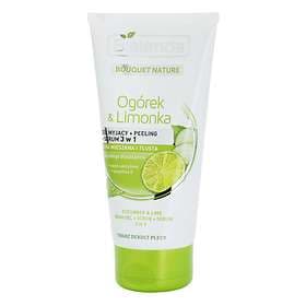 Bielenda Bouquet Nature Cucumber & Lime 3-In-1 Wash Gel Scrub & Serum 150ml