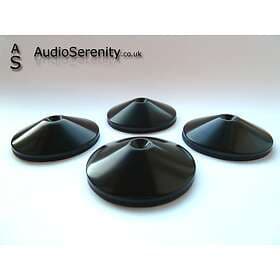 AudioSerenity Satin Black Spike 4-pack