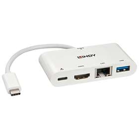 Lindy USB 3.1 Type C Mini Docking Station HDMI Ethernet