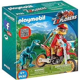 Playmobil The Explorers 9431 Motocross Bike with Raptor