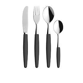 Skaugum Urban Black Cutlery Set 4 pcs