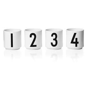 Design Letters Espresso Cup 12cl 4-pack