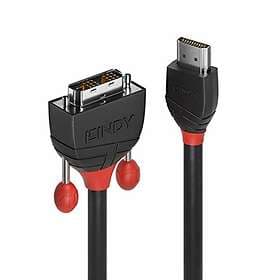 Lindy Black Line HDMI - DVI-D Single Link 1m
