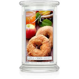 Kringle Candle Apple Cider Donut Large Classic Jar 2 Wick Scented Candle