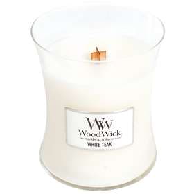 WoodWick White Teak Medium Scented Candle