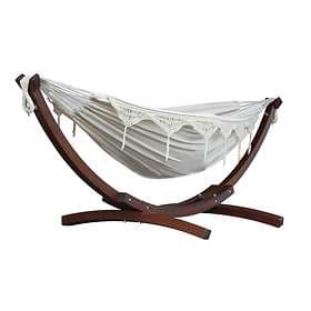 Vivere Dubbel Hammock (inkl. Tallbågstativ)