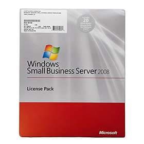 Microsoft Windows SBS 2008 Premium 20 User CALs Eng