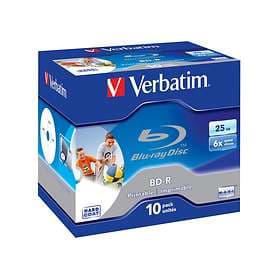 Verbatim BD-R 25GB 6x 10-pack Jewel Case Wide Inkjet