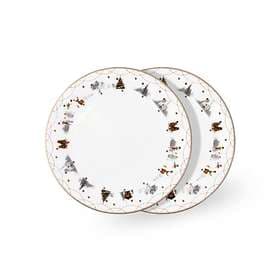 Wik & Walsøe Julemorgen Story Plate Ø25cm 2-pack