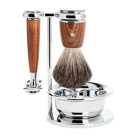Mühle Rytmo Steamed Ash Safety Razor - Pure Badger (4-delar)