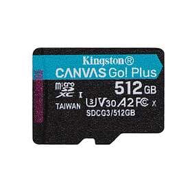 Kingston Canvas Go! Plus microSDXC Class 10 UHS-I U3 V30 A2 170/90MB/s 512GB
