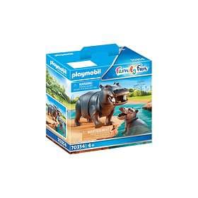 Playmobil Family Fun 70354 Hippo With Calf