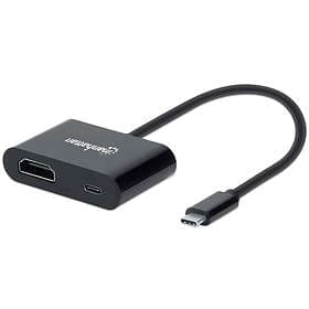 Manhattan USB-C to HDMI Converter with Power Delivery Port (153416)