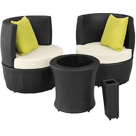 TecTake Nizza 49cm (incl. 2 Armchairs)