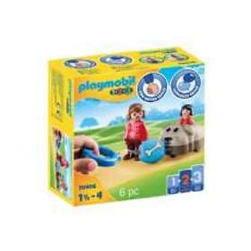 Playmobil 1.2.3 70406 Dog Train Car
