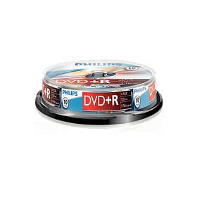 Philips DVD+R 4.7GB 16x 10-pack Cakebox