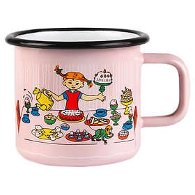Muurla Pippi Birthday Party Enamel Mug 37cl