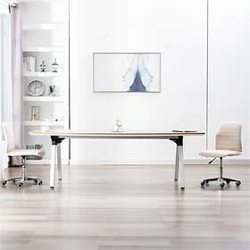 vidaXL Dining Chairs 2 pcs cream