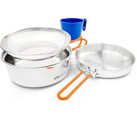 GSI Outdoors Glacier Stainless 1 Person Mess Kit